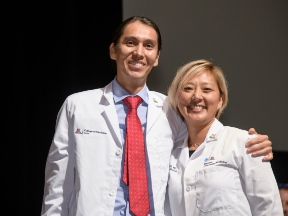 Justin Kaye, PSM, MS, and Allie Min, MD