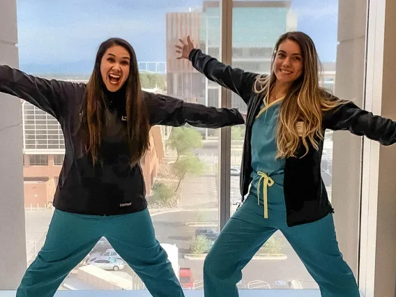 Karen Ibarra and Chelsea Marshall