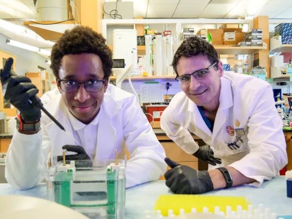 Chaz DeCoteau (left) and Samuel K. Campos, PhD (right)