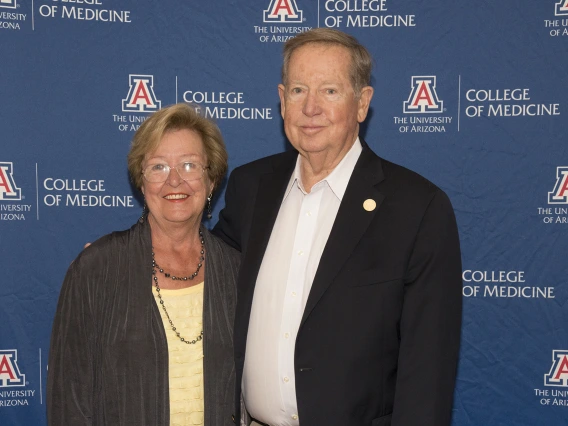 James E. Dalen, MD, MPH, ScD, with his wife, Priscilla