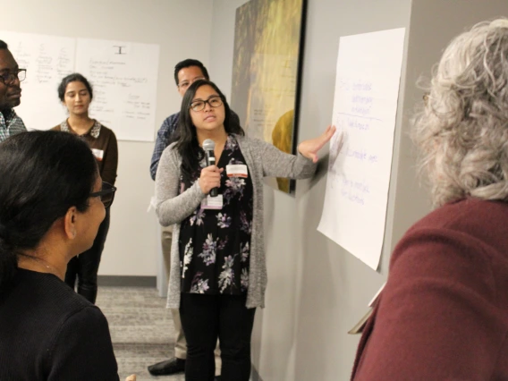 [Berna Villanueva, MD, a clinical assistant professor in the Division of General Internal Medicine, Geriatrics & Palliative Medicine, makes the case for “stability” as a communication style goal.]