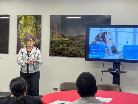[Esther Sternberg, MD, research director at the Andrew Weil Center for Integrative Medicine, talks about clinical research behind chronic stress and illness.]
