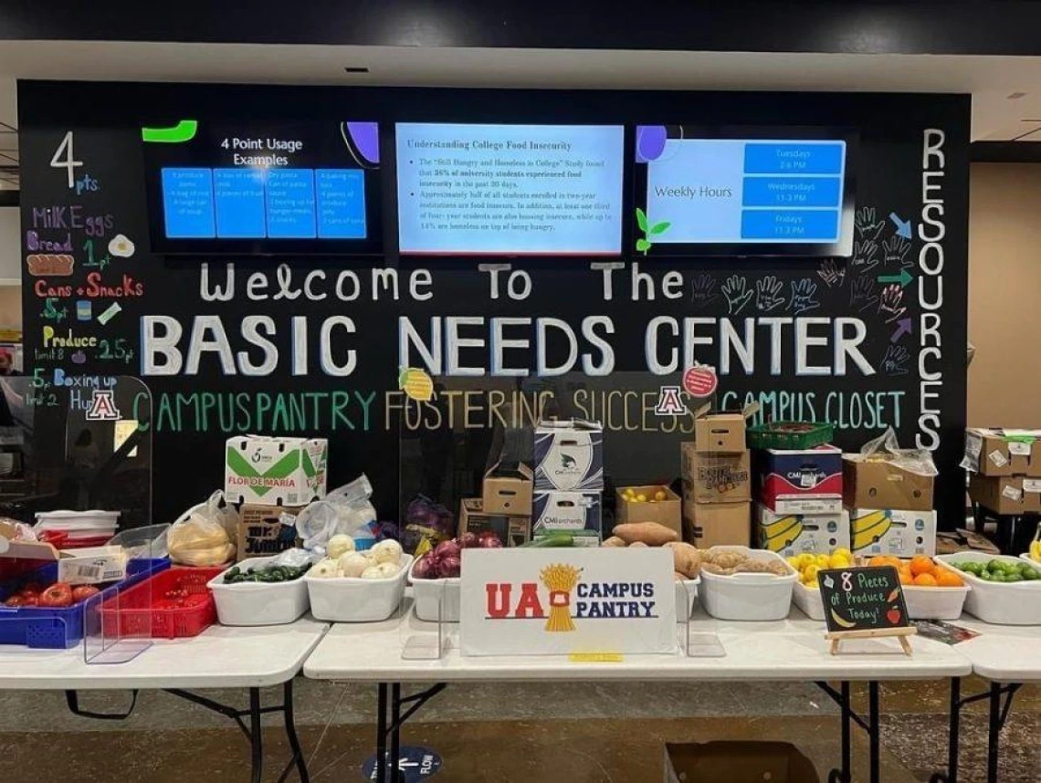 University of Arizona's basic needs center, dedicated to assisting students with essential resources and support services.