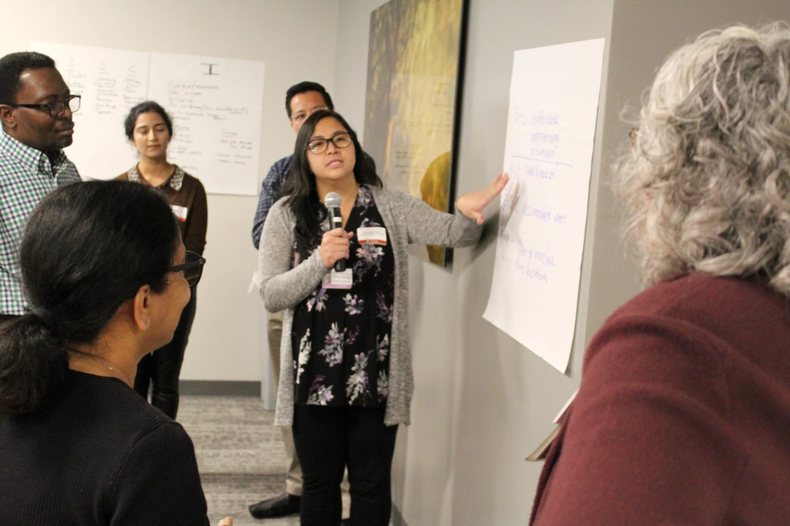[Berna Villanueva, MD, a clinical assistant professor in the Division of General Internal Medicine, Geriatrics & Palliative Medicine, makes the case for “stability” as a communication style goal.]
