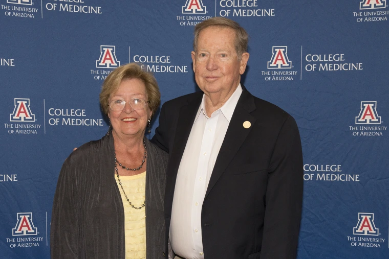 James E. Dalen, MD, MPH, ScD, with his wife, Priscilla
