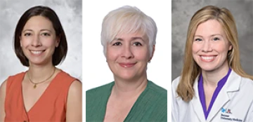 [Additional 2024-25 LAMS Fellows: OB-GYN's Michelle Abbate, MD, Pediatrics' Jennifer Andrews, PhD, MBA, and Surgery's Alexandra Turner, MD]