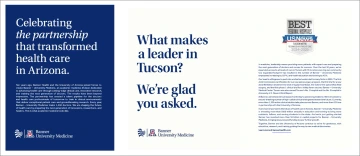 [Banner – University Medicine advertisement in the April issue of Tucson Lifestyle magazine]