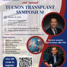[Image of flyer for 2nd Tucson Transplant Symposium, 10.18.25]