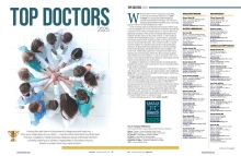 [Pages 66 & 67 of the April 2025 issue of Tucson Lifestyle where Top Docs listing start]