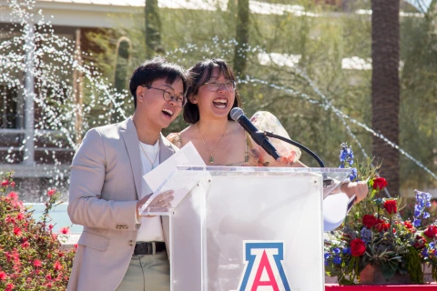 Justin Le and Laura Tran